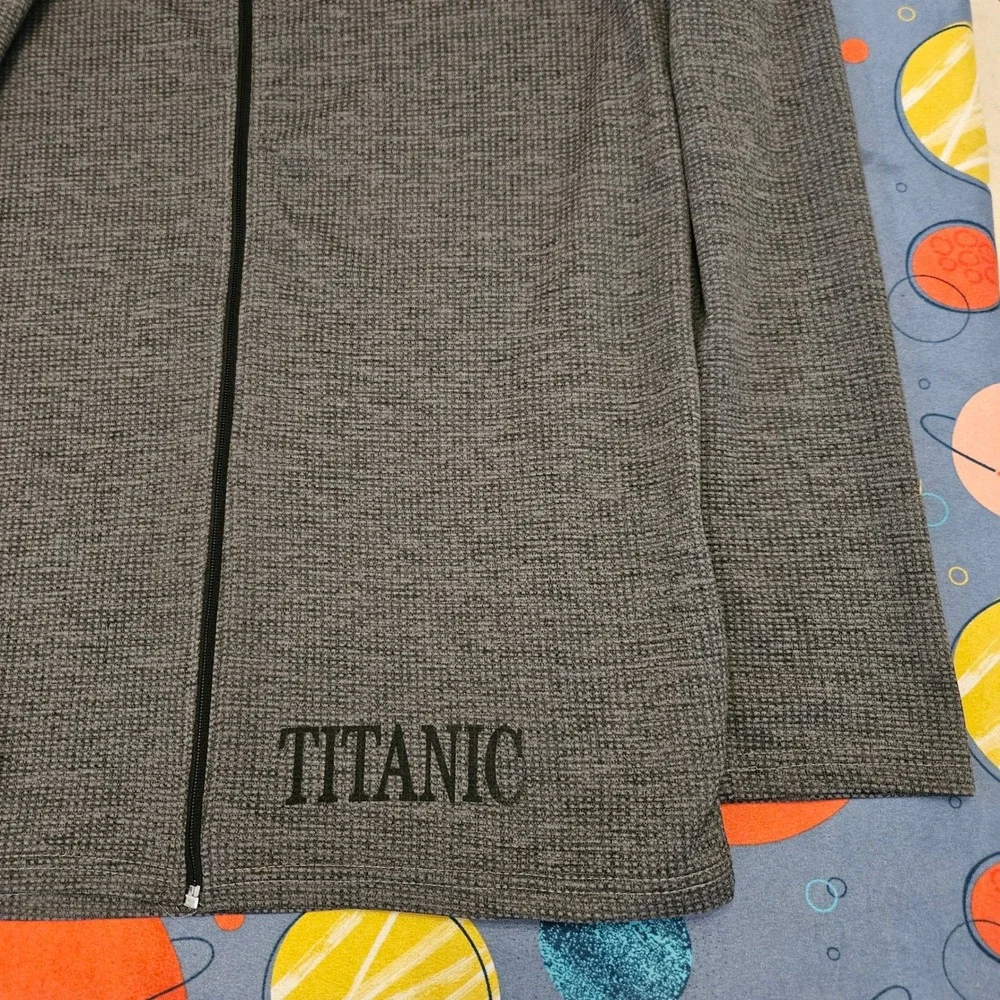 Titanic White‎ Star Line Active Full Zip Jacket Gray Activecool XL Unisex